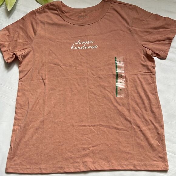 ⭐️nwt Zoe+LivChoose Kindness Short Sleeve Graphic T-Shirt - Rose⭐️ - Picture 4 of 7